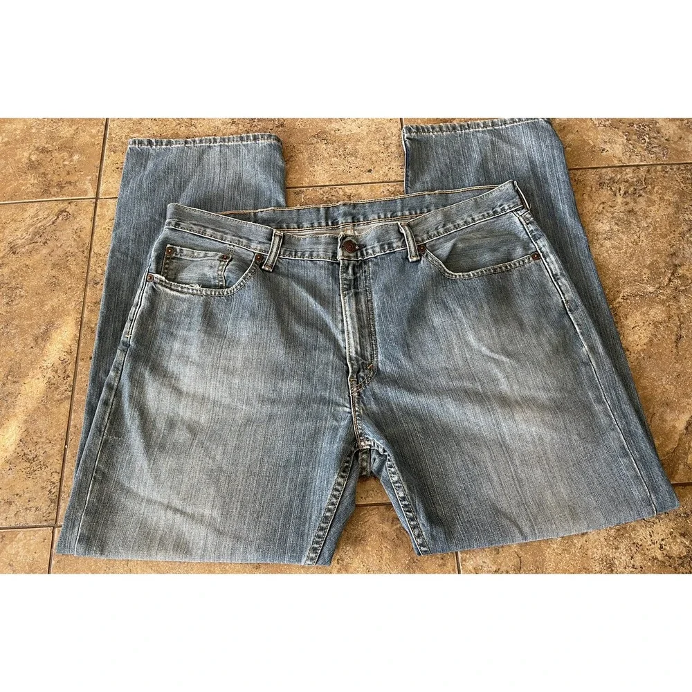 Levis 559 38x30 Relaxed Straight Blue Stone Wash  Denim 100% Cotton - Picture 2 of 10